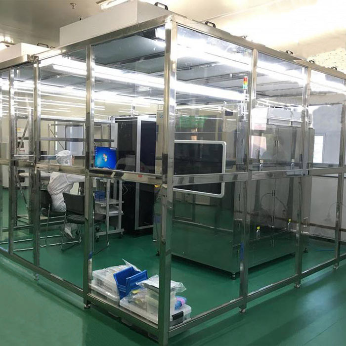 凈化棚產(chǎn)品配制 框架：以工業(yè)鋁材（或不銹鋼方通、鐵方通噴塑）